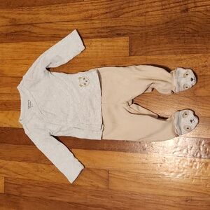 Carter's Matching Teddy Bear Shirt and Footed Pants